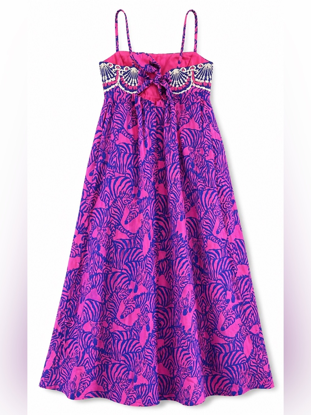 NWOT Lilly Pulitzer Hot Pink and Blue Printed Dress - Picture 5 of 10